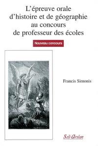 L'épreuve orale d'histoire et de géographie au concours de professeur des écoles