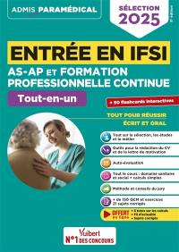 Entrée en IFSI AS-AP et formation professionnelle continue : tout-en-un : sélection 2025