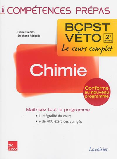 Chimie 2e année BCPST-Véto