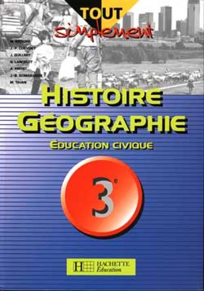 Histoire, géographie, éducation civique, 3e