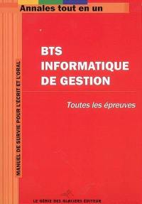 BTS informatique de gestion : toutes les épreuves