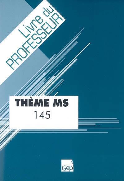 Thème MS : livre du professeur