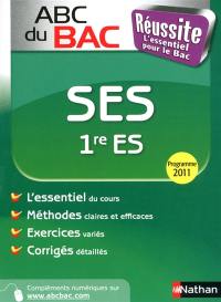 SES 1re ES : programme 2011