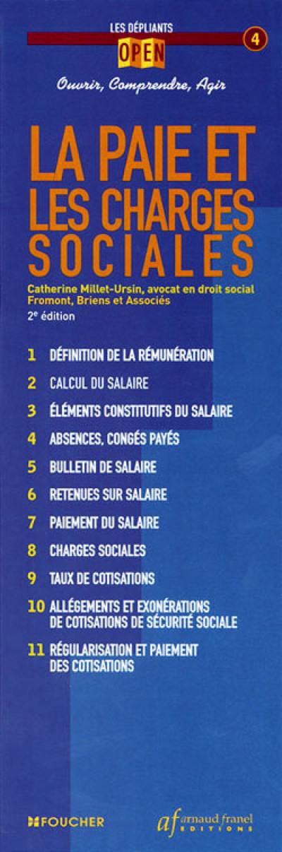 La paie et les charges sociales