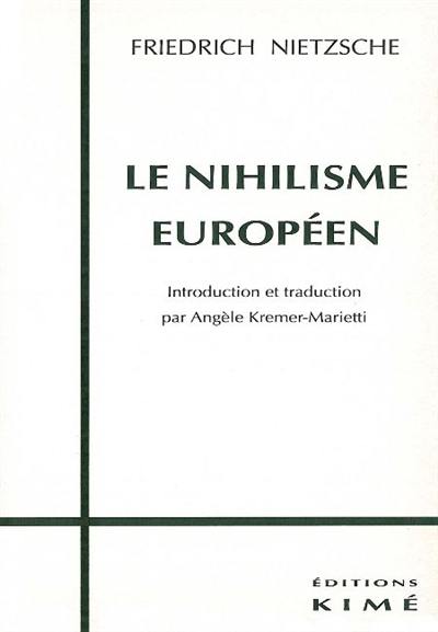 Le nihilisme européen