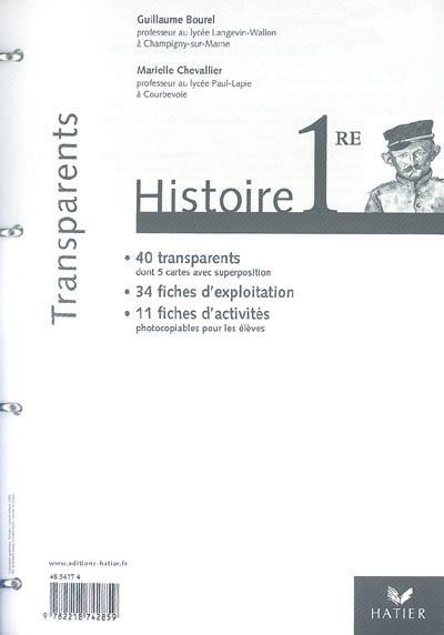 Transparents, histoire 1re