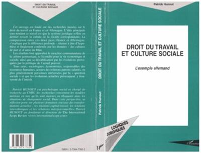 Droit du travail et culture sociale : l'exemple allemand