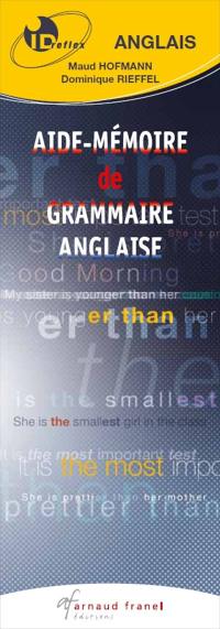 Anglais : aide-mémoire de grammaire anglaise