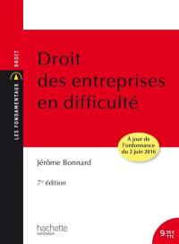 Droit des entreprises en difficulté