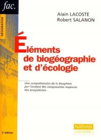 Éléments de biogéographie et d'écologie