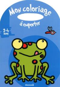 Mon coloriage à emporter, 2-4 ans : grenouille