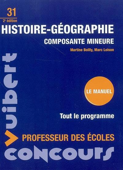 Histoire géographie : composante mineure