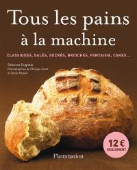 Tous les pains à la machine : classiques, salés, sucrés, brioches, fantaisie, cakes...