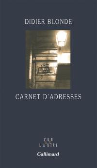 Carnet d'adresses