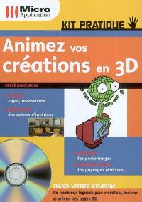 Animez vos créations en 3D