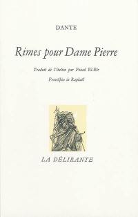 Rimes pour Dame Pierre