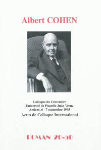 Albert Cohen : actes de colloque international