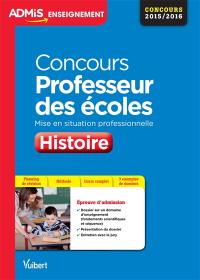 Concours professeur des écoles : histoire, mise en situation professionnelle : épreuve d'admission, concours 2015-2016