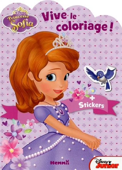 Livre : Princesse Sofia : vive le coloriage ! : + stickers, le livre de  Walt Disney company - Hemma - 9782508030864