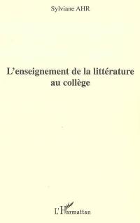 L'enseignement de la littérature au collège