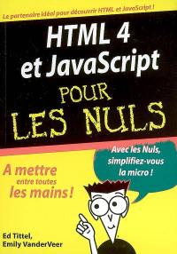 HTML 4 et JavaScript pour les nuls