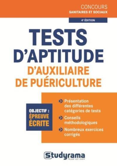 Tests d'aptitude d'auxiliaire de puériculture