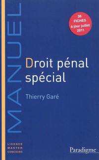 Droit pénal spécial