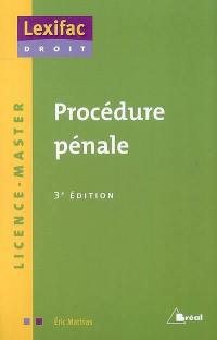 Procédure pénale : licence, master