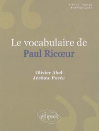 Le vocabulaire de Paul Ricoeur