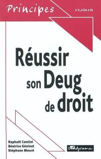 Réussir son Deug de droit