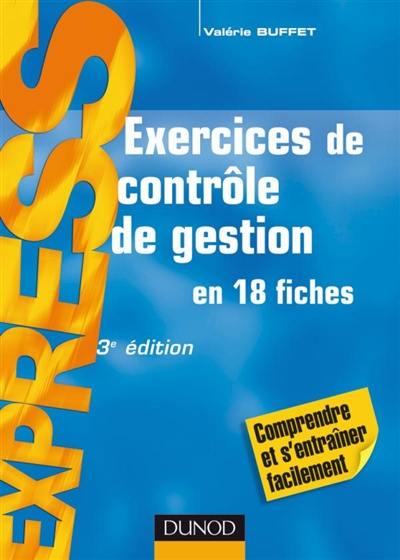 Exercices de contrôle de gestion en 18 fiches