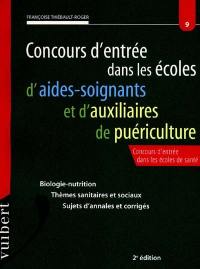 Concours d'entrée dans les écoles d'aide-soignant et d'auxiliaire de puériculture