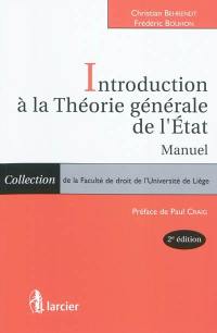 Introduction à la théorie générale de l'Etat : manuel