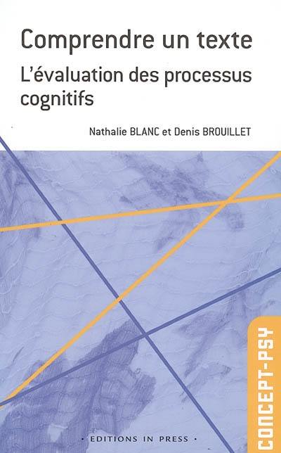 Comprendre un texte : l'évaluation des processus cognitifs