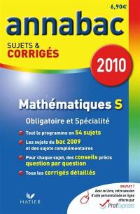 Mathématiques S, enseignement obligatoire et de spécialité