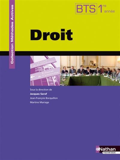 Droit BTS, 1re année : manuel de l'élève