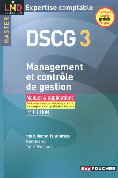 DSCG 3 management et contrôle de gestion : manuel & applications