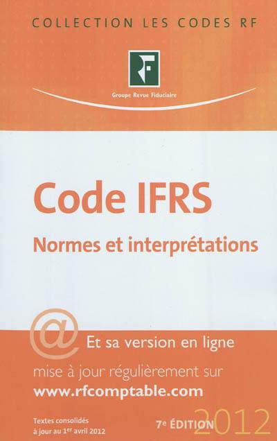 Code IFRS : normes et interprétations