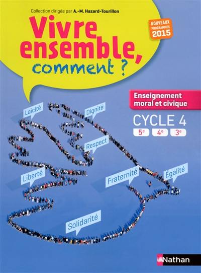 Enseignement moral et civique, cycle 4, 5e, 4e, 3e : nouveaux programmes 2015