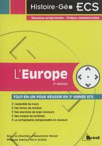 L'Europe : tout-en-un pour réussir en 2e année ECS