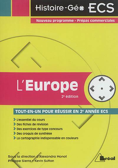 L'Europe : tout-en-un pour réussir en 2e année ECS