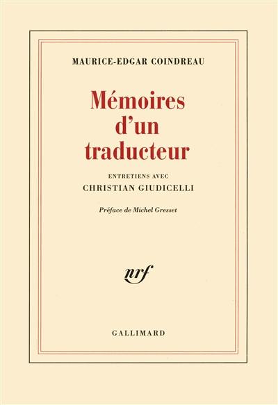 Mémoires d'un traducteur : entretiens avec Christian Giudicelli