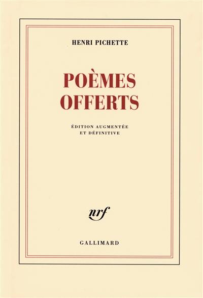 Poèmes offerts