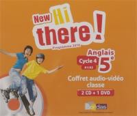 New Hi there ! anglais 5e, cycle 4, A1-A2 : coffret audio-vidéo clase, 2 CD + 1 DVD : programme 2016