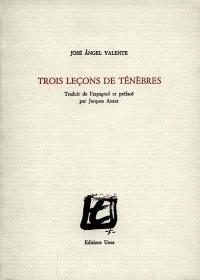 Trois leçons de ténèbres