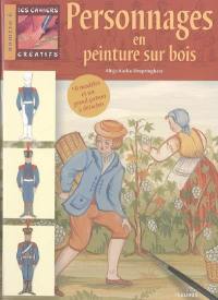 Personnages en peinture sur bois