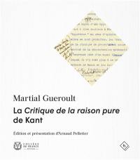 La critique de la raison pure de Kant