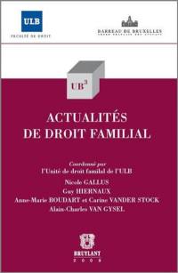 Actualités de droit familial