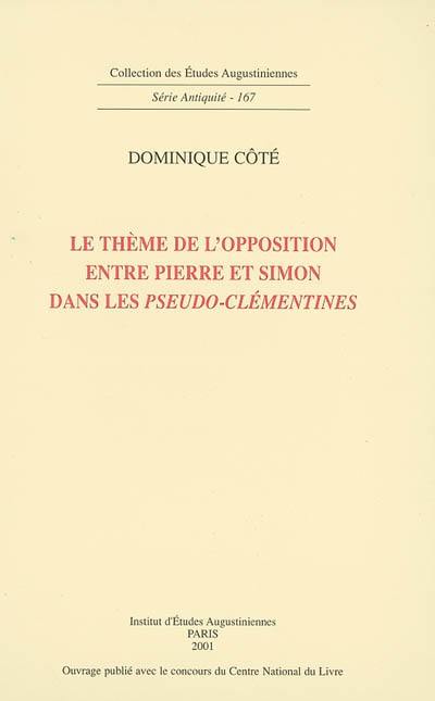 Le thème de l'opposition entre Pierre et Simon dans les Pseudo-Clémentines