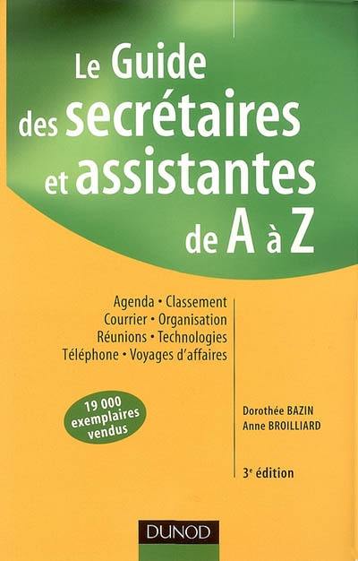 Le guide des secrétaires et assistantes de A à Z